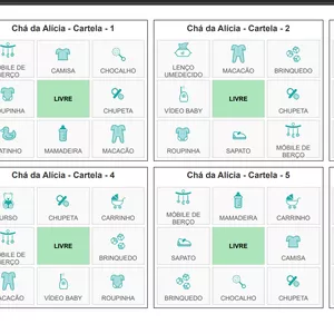 Imagem de capa para o Ebook Bingo para Chá de bebe