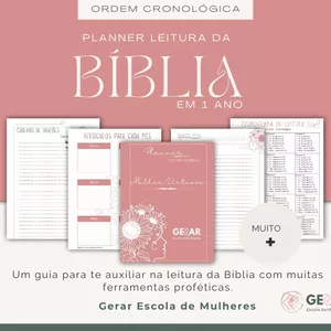 Imagem de capa para o Ebook Planner Leitura da Bíblia em 1 ano - Cronológica-