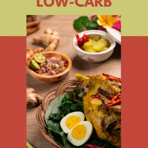 Imagem de capa para o Ebook Livro de Receitas Low-Carb vol.1