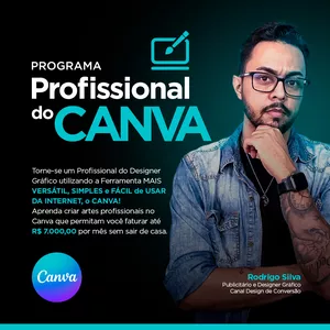 Imagem de capa para o Curso online PROGRAMA PROFISSIONAL DO CANVA
