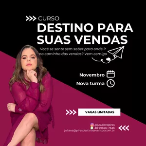 Imagem de capa para o Curso online Curso Destino para suas Vendas 