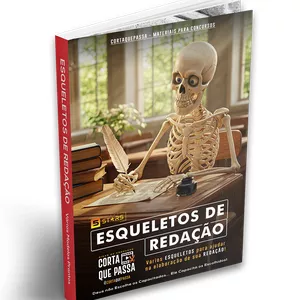 Imagem de capa para o Ebook Esqueletos de Redação para concurso