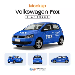 Imagem de capa para o Curso online Mockup Volkswagen Fox - 4 ângulos