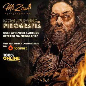 Imagem de capa para o Curso online Comunidade de Pirografia - Mr.Ziron
