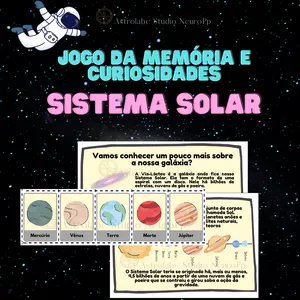 Imagem de capa para o Ebook Jogo da Memória e Curiosidades: Sistema Solar