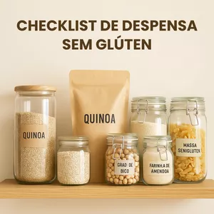 Imagem de capa para o Ebook Checklist de Despensa sem Glúten
