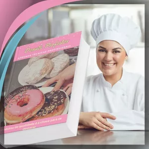 Imagem de capa para o Ebook 🎯 Donuts Perfeitos