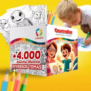 Imagem de capa para o Curso online +4.000 Desenhos para Colorir - CriativeBox