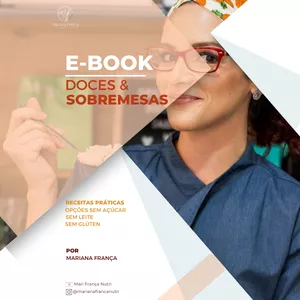 Imagem de capa para o Ebook E-BOOK DOCES &amp; SOBREMESAS