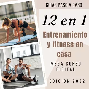 Imagen de portada para Ebook Curso en Ebook de entrenamiento y fitness en casa | 12 ebooks en PDF 