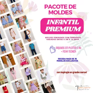 Imagem do curso Pacote de Moldes Infantil Premium