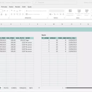 Imagem de capa para o Ebook Planilha de Controle de Vendas Parceladas