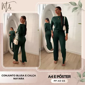 Imagem de capa para o Ebook Conjunto Blusa e Calça Nayara
