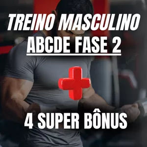 Imagem de capa para o Curso online TREINO ABCDE MASCULINO "FASE 2"