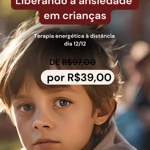 Imagem de capa para o Evento online Atendimento coletivo para crianças: 12/12  Liberando a ansiedade em crianças
