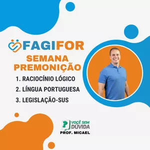 Imagem de capa para o Curso online SEMANA PREMONIÇÃO CONCURSO FAGIFOR 2024 
