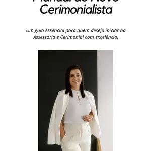 Imagem de capa para o Ebook Manual do Novo Cerimonialista - Guia completo para iniciar com segurança e profissionalismo