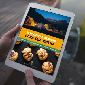 Imagem de capa para o Ebook 12 lanches geniais para sua trilha!