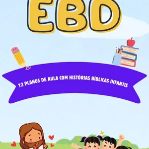 Imagem de capa para o Ebook Planos de aula de histórias bíblicas infantis