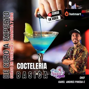 Imagen de portada para Curso online CURSO COCTELERIA BASICA