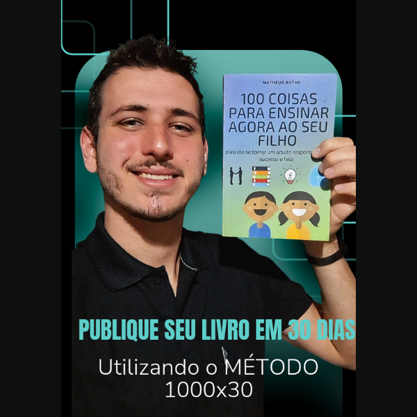 Imagem do curso Publique seu livro em 30 dias, utilizando o MÉTODO 1000x30