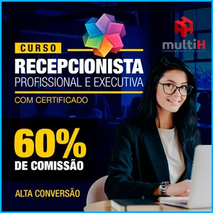Imagem de capa para o Curso online Curso Recepcionista Profissional e Executiva