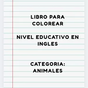 Imagen de portada para Ebook Libro para colorear educativo ingles (archivo electronico)