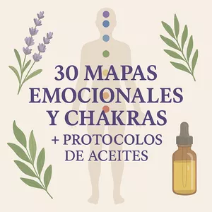 Imagen de portada para Curso online 30 Mapas Emocionales y Chakras + Protocolos de Aceites Esenciales