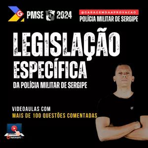 Imagem de capa para o Curso online LEGISLAÇÃO ESPECÍFICA PMSE 
