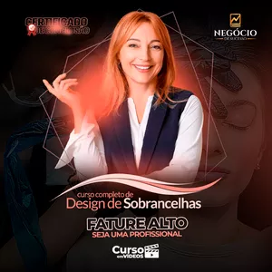 Curso CURSO DESIGNER DE SOBRANCELHAS PARA LUCRAR E FATURAR ALTO O ANO TODO