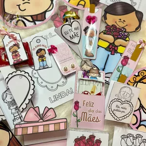 Imagem de capa para o Ebook RECURSO PEDAGÓGICO - Kit Diadas Mães