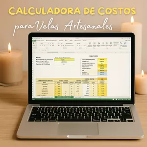 Imagen de portada para Curso online Calculadora de Costos para Velas Artesanales