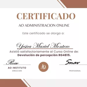 Imagen de portada para Curso online Devolucion de Percepciones