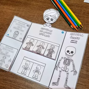 Imagem de capa para o Ebook LAPBOOK CORPO HUMANO 🧠 EDUCA ARTE