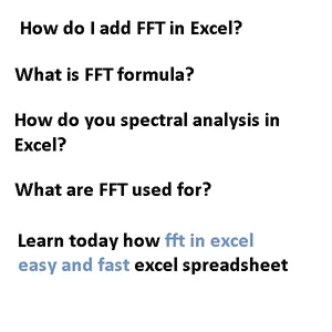 FTT IN EXCEL Fourier transform study worksheet- fast fourier ...
