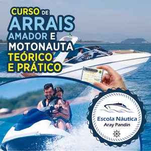Imagem de capa para o Curso online Curso de Arrais Amador e Motonauta - PRÁTICO E TEÓRICO