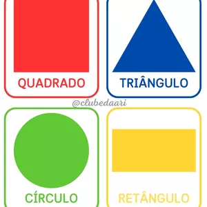 Imagem de capa para o Ebook CARDS FORMAS GEOMÉTRICAS