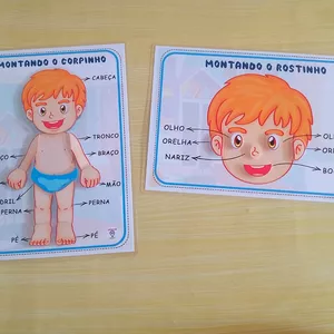 Imagem de capa para o Ebook MONTANDO O CORPINHO (menino) - EstimularMente