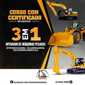 Imagem principal do produto CURSO MÁQUINAS PESADAS   3X1       ( MAIS BÔNUS )