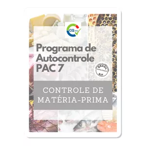 Imagem de capa para o Ebook Programa de Autocontrole 07 - Matéria-prima, Ingredientes, Materiais de Embalagens e Produtos Químicos