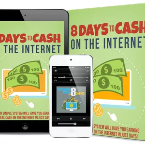 Imagem principal do produto 8 Days To Cash On The Internet AudioBook and Ebook