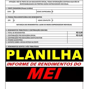 Planilha Cálculo IRPF 2023-2022 (Para MEI) por Canal Tenha Renda