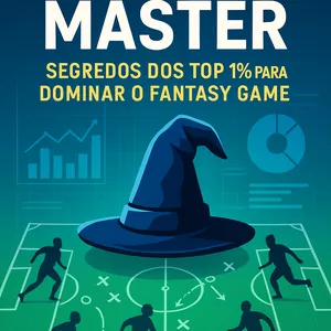 Imagem de capa para o Ebook CARTOLA MASTER: Segredos dos Top 1% para Dominar o Fantasy Game e Conquistar Todas as Suas Ligas