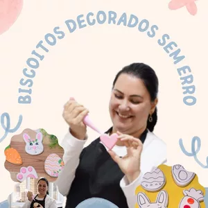 Imagem de capa para o Curso online BISCOITOS DECORADOS SEM ERRO NÍVEL INICIANTE - COOKIESFORYOU