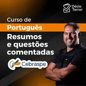 Imagem de capa para o Curso online Resumo + Questões comentadas de Português CEBRASPE