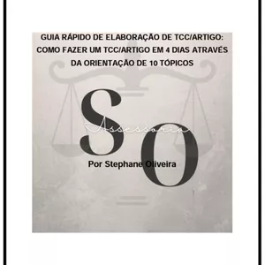 Imagem de capa para o Ebook GUIA RÁPIDO DE ELABORAÇÃO DE TCC/ARTIGO: COMO FAZER UM TCC/ARTIGO EM 4 DIAS ATRAVÉS DA ORIENTAÇÃO DE 10 TÓPICOS