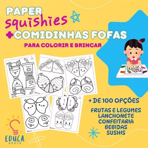 Imagem de capa para o Ebook Paper Squishies - Comidinhas Fofas