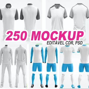 Imagem de capa para o Ebook PACK Mockup Uniformes Profissionais + Curso gabaritos