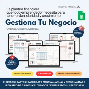 Imagen de portada para Curso online Plantilla Financiera - Gestiona Tu Negocio