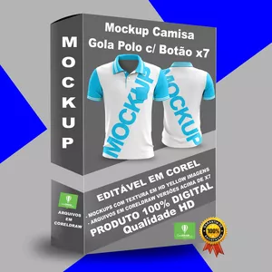 Imagem de capa para o Curso online Mockup Camisa Gola Polo com Botão em CorelDraw X7